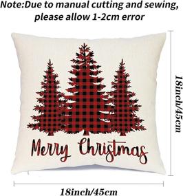 img 3 attached to Ueerdand Christmas Decorations Pillowcase Farmhouse