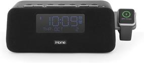 img 4 attached to 📻 iHome IWBT5 Bluetooth Alarm Clock FM Stereo Radio with Apple Watch Charging, Dual USB Charging Ports, Speakerphone, and Dual Alarm Function: Enhancing Bedside Desk Clock Experience