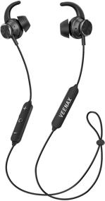 img 4 attached to 🎧 VEENAX Fly Wireless Headphones: Waterproof Bluetooth Earbuds, 12 Hours Playtime, Sweatproof, Magnetic Earphones with Mic - Perfect for Workout, Gym, and Running