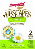 🌬️ damprid as20fs airscapes dehumidifier refill pouches - fresh scent - 1 box (2 pouches total) logo
