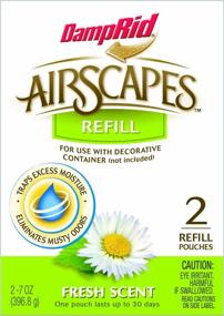 img 1 attached to 🌬️ DampRid AS20FS Airscapes Dehumidifier Refill Pouches - Fresh Scent - 1 Box (2 Pouches Total)