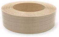 birch preglued edge banding roll - 1 1/2 inches x 50 feet - wood veneer tape with hot melt adhesive. flexible, iron on, smooth sanded finish. made in usa. logo