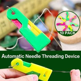 img 2 attached to 10 Pcs Self Threading Hand Needles – Convenient Automatic Needle Threader and Device for Needle Threading – Suitable for Adults, Kids, and the Elderly (Random Color)