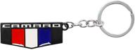 🔑 stylish & durable 3d metal camaro emblem keychain for chevrolet chevy - a perfect key chain fob logo