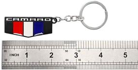 img 1 attached to 🔑 Stylish & Durable 3D Metal Camaro Emblem Keychain for Chevrolet Chevy - A Perfect Key Chain Fob