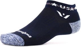 img 4 attached to 🏃 Men's Cushioned Running and Cycling Apparel by Swiftwick Tribute