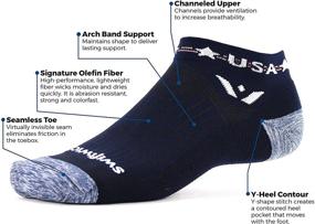 img 3 attached to 🏃 Men's Cushioned Running and Cycling Apparel by Swiftwick Tribute