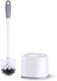 img 3 attached to 🚽 Toilet Brush & Holder Set: Good Grips Scrubber Brush for Easy Bathroom Toilet Cleaning