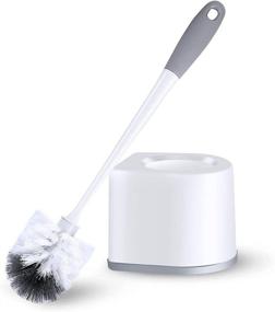 img 4 attached to 🚽 Toilet Brush & Holder Set: Good Grips Scrubber Brush for Easy Bathroom Toilet Cleaning