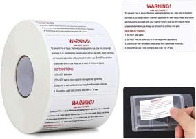 img 4 attached to 🕯️ Wax Melt Warning Labels: Essential Safety Stickers for Soy Wax Molds & Clamshells - 500 Pieces