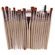 professional 20-piece makeup brush set for face, eyes, and lips - perfect for foundation, concealer, blush & eyeshadow logo