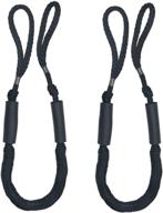 💎 bling bling bungee dock line mooring rope 3.5 ft black 2 pack - secure your boat with style! логотип