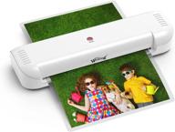 🖨️ professional thermal laminator: quick warm-up, 9-inch max width, overheating protection. great for home, office, and school - ideal for photos! logo