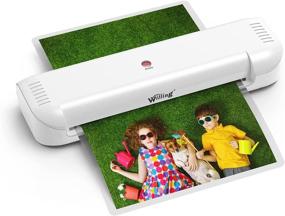 img 4 attached to 🖨️ Professional Thermal Laminator: Quick Warm-Up, 9-inch Max Width, Overheating Protection. Great for Home, Office, and School - Ideal for Photos!