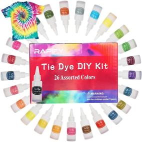 img 4 attached to 🎨 Tie Dye Kit - Creative Fabric Dye Set for Kids, Adults and Groups - 26 Vibrant Colors - DIY Arts Crafts Handmade Projects with Rubber Bands, Gloves, Table Cover - Ideal for Party, Gathering, Festival