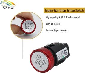 img 3 attached to 🔘 SZMWL Engine Start Stop Button Switch, 8K0905217C - Best Keyless Push Button Switch for Audi Q5 A4 B8 A5 S5 RS5