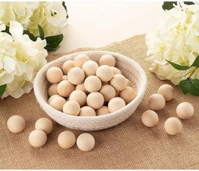 img 1 attached to 60 Pack of 1 Inch Small Unfinished Wooden Craft Balls