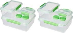 img 4 attached to Sistema Plastic Dressing BPA Free Containers
