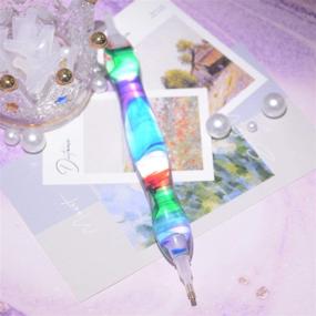 img 1 attached to ✨ Resin Diamond Painting Pen Kit - Handmade 5D Art Tool Set Accessories for DIY, Drill Pen for Diamond Painting and Nail Embroidery, Rhinestone Picker Tool for Gem and Mosaic Making (2ClearPur)