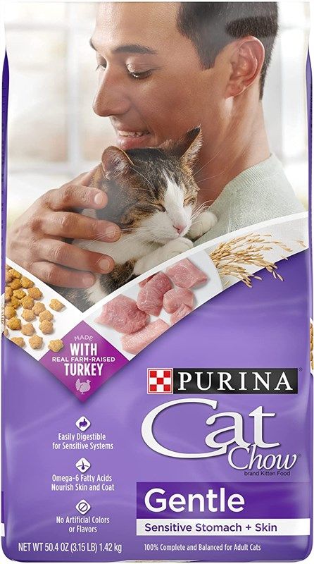 Cat chow gentle dry hotsell cat food by purina