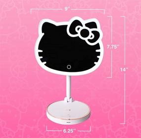 img 3 attached to 💄 Enhance Your Beauty with Impressions Hello Kitty LED Rechargeable Makeup Mirror: 360° Rotation, Touch Sensor, Light Strip & Brightness Control