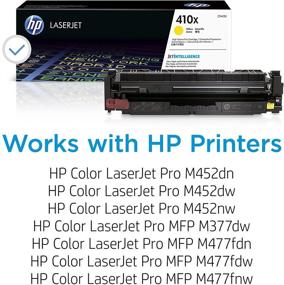 img 3 attached to 🟡 High Yield Yellow Toner Cartridge (HP 410X / CF412X) for HP Color LaserJet Pro M452 Series, M377dw, MFP 477 Series