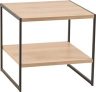 🏺 closetmaid 1310 tier square wood side table: stylish storage shelf for any room logo