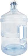 1 gallon plastic water bottle with convenient handle logo