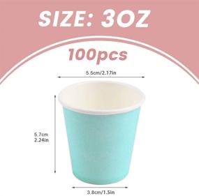 img 3 attached to 🥤 Convenient 100 Pack 3oz Paper Cups - Ideal for Coffee, Tea, Water & More! Perfect for Home, Office, Parties & Water Coolers!