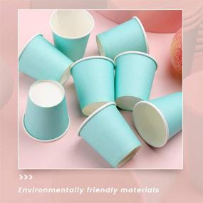 img 1 attached to 🥤 Convenient 100 Pack 3oz Paper Cups - Ideal for Coffee, Tea, Water & More! Perfect for Home, Office, Parties & Water Coolers!