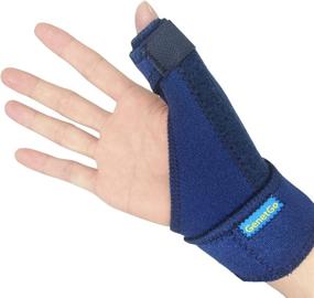 img 4 attached to 🖐️ GenetGo Thumb Spica Support Brace - Stabilizer for Carpal Tunnel, Arthritis, Sprains, Strains - Pain Relief for Left or Right Hand