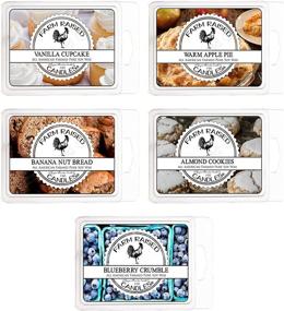 img 3 attached to 🕯️ Farm Raised Candles - Farmhouse Bakery Variety Mix 5 Pack - 1 Pound of Plant-Based Soy Wax Melts - Scented Wax Warmer Cubes. Vanilla Cupcake, Apple Pie, Almond Cookie - Made in the USA