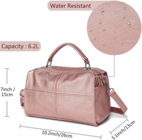 img 3 attached to VASCHY Crossbody Leather Satchel Shoulder Women's Handbags & Wallets in Satchels