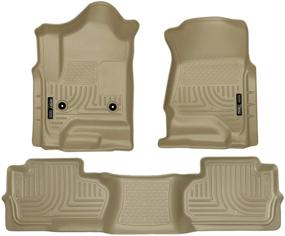 img 4 attached to Husky Liners Silverado Sierra Double Interior Accessories for Floor Mats & Cargo Liners