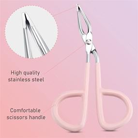 img 1 attached to 🔧 Multipurpose Stainless Steel Straight Tweezers Scissors: Efficient and Versatile!