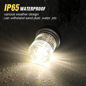 img 3 attached to ⚓️ Obcursco Boat Stern Light - Adjustable, White All-Round Anchor Light, 9-inch Fold-Down Design