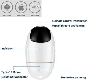 img 1 attached to Type-C IR Remote Controller for Smart Phone - Easy Control for Air Conditioner, Fan, TV, and More - Adapted by Warmword