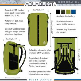 img 2 attached to 🌊 Ultimate Protection: AquaQuest Cloudbreak Waterproof Motorcycle Backpack
