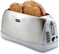 🍞 stainless steel oster длинный тостер с длинными слотами - 4 ячейки (tssttr6330-np) логотип