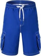 boys' swimwear: akula quick beach shorts for bathing and pool time logo