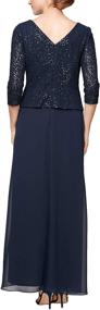 img 2 attached to 👗 Stunning Alex Evenings Long Mock Dress: Petite and Regular Sizes; Elegant Full Skirt Design