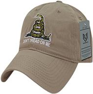 stay stylish and patriotic with the rapiddominance gadsden flag relaxed graphic cap! logo