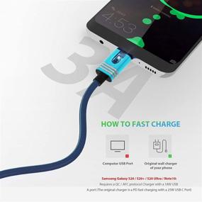 img 2 attached to USB Type C Cable Fast Charging 3A (10FT 2-Pack) Computer Accessories & Peripherals