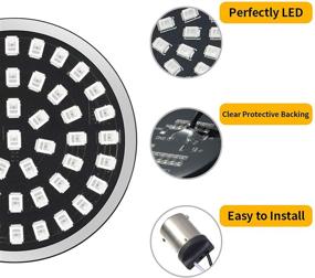 img 1 attached to 🚦 PBYMT 1156 Светодиодный SMD 2" световой индикатор поворота заднего тормозного лампочки для Harley Davidson Dyna Soprster Touring Road King Street Glide Electra Glide 1986-2020: Подробный обзор и покупательское руководство