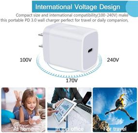 img 1 attached to iPhone 13 Pro 12 Charger Block Fast Charging - 18W Travel Power Adapter Single Port Wall Charger Plug PD Fast Charger Cube - USB C Charger Compatible for iPhone 12, 12 Mini, 12 Pro, 11 Pro Max, SE