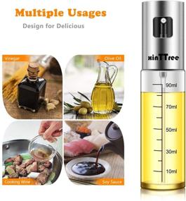 img 2 attached to 🌿 XinTTree Glass Olive Oil Sprayer - 100ML Updated Version, Ideal for Vinegar, Cooking Wine, and Olive Oil. Enhance Your Cooking Experience!