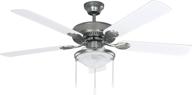 💡 canarm ltd kincade bpt 52 alabaster 2 bulb light kit: stylish 52-inch ceiling fan with 5 blades, white/bleach oak design логотип