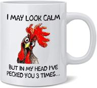 funny rooster coffee mug grandparents logo