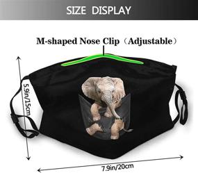 img 3 attached to 🐘 Reusable Washable Elephant Filters Balaclava for Occupational Health & Safety - Personal Protective Equipment