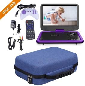 img 1 attached to Protective Blue Travel Case for COOAU 11.5"/12.5" Portable DVD Player - Aproca Hard Storage Case